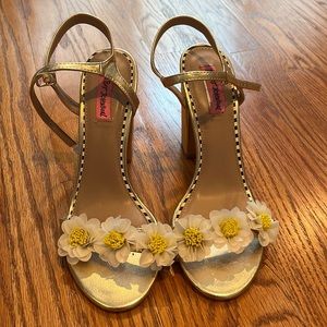 Betsey Johnson Flower Sandals